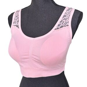 Laura Ashley Pink Bralette Women’s Bra Size XL